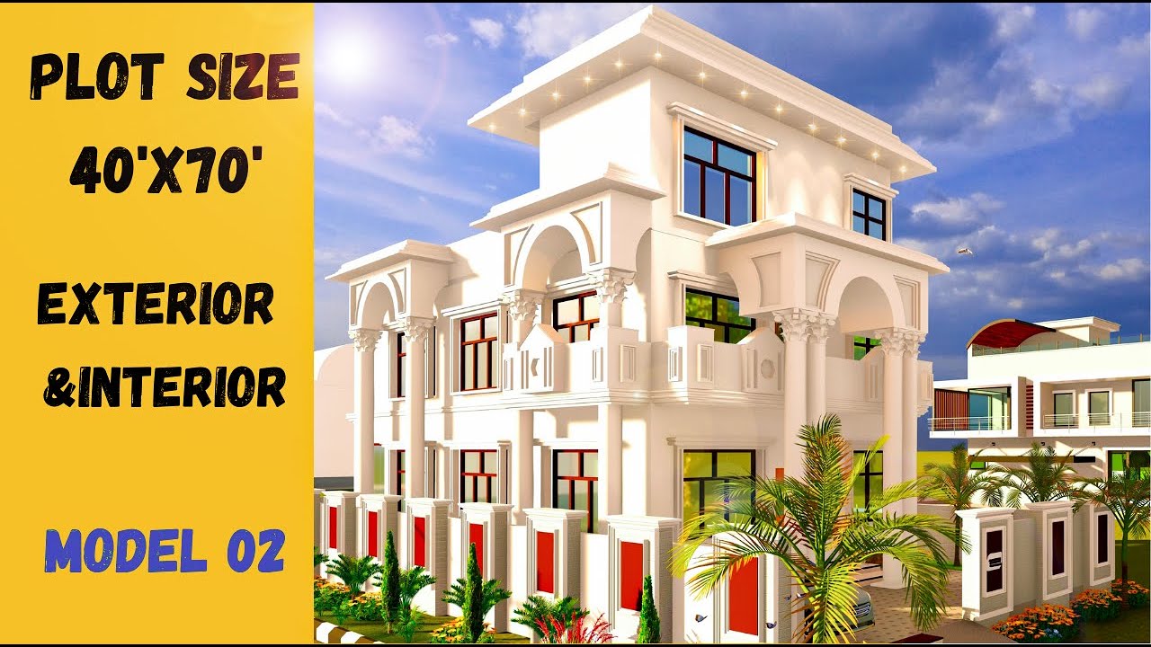 🏠 40'x70' HOUSE DESIGN🏠|40'x70' HOUSE PLAN ELEVATION|40'x70' HOME PLAN