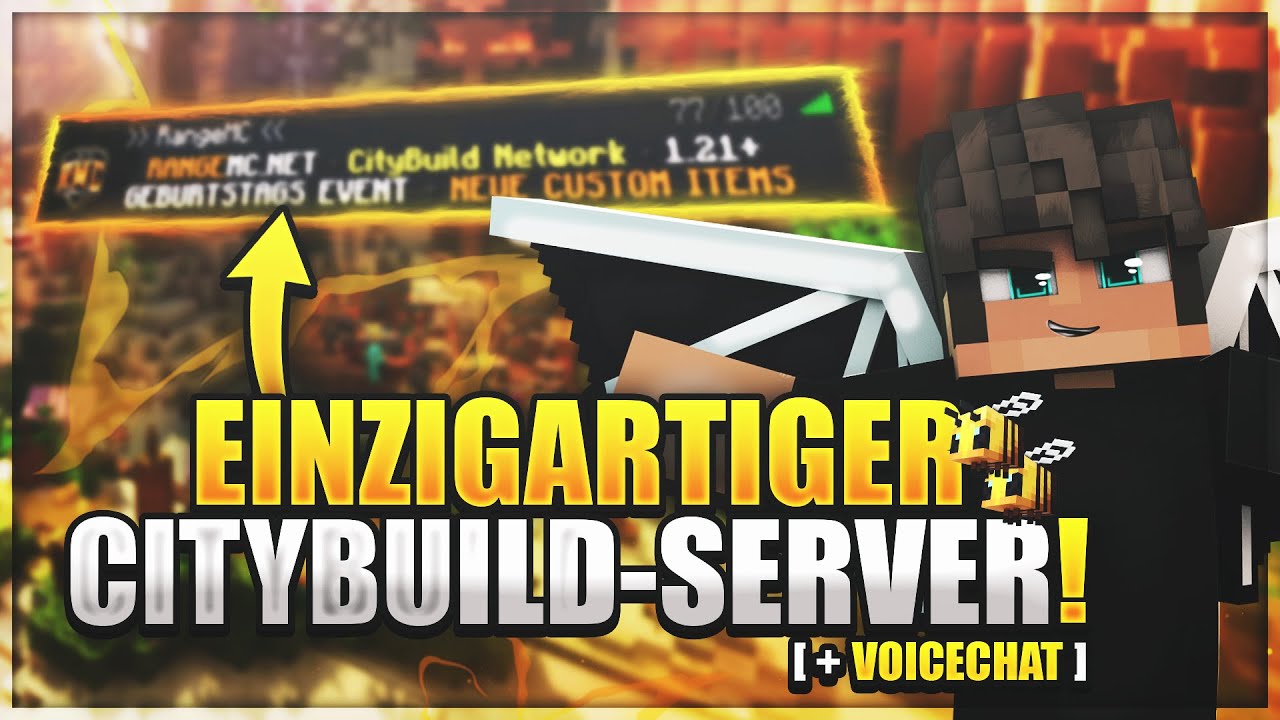 ⭐ EINZIGARTIGER CITYBUILD-SERVER! [+VoiceChat] | Minecraft Server Vorstellung ⭐