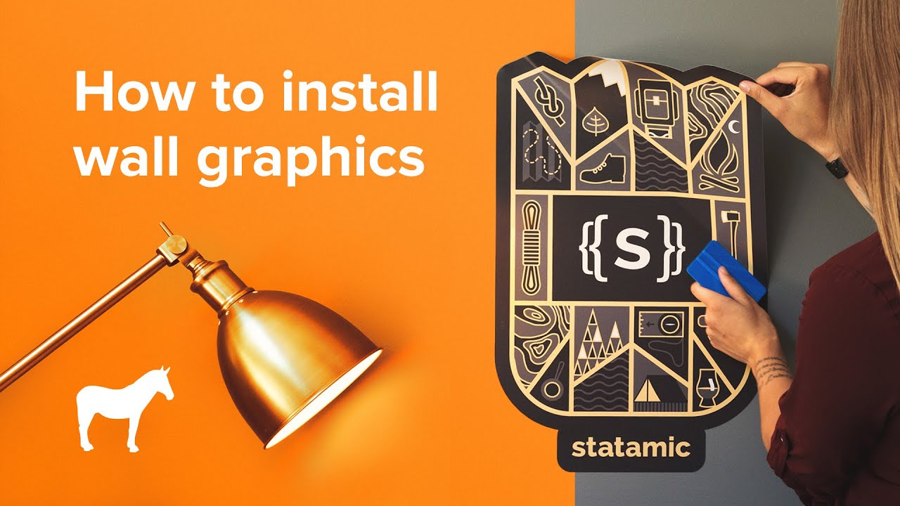 How to install wall graphics