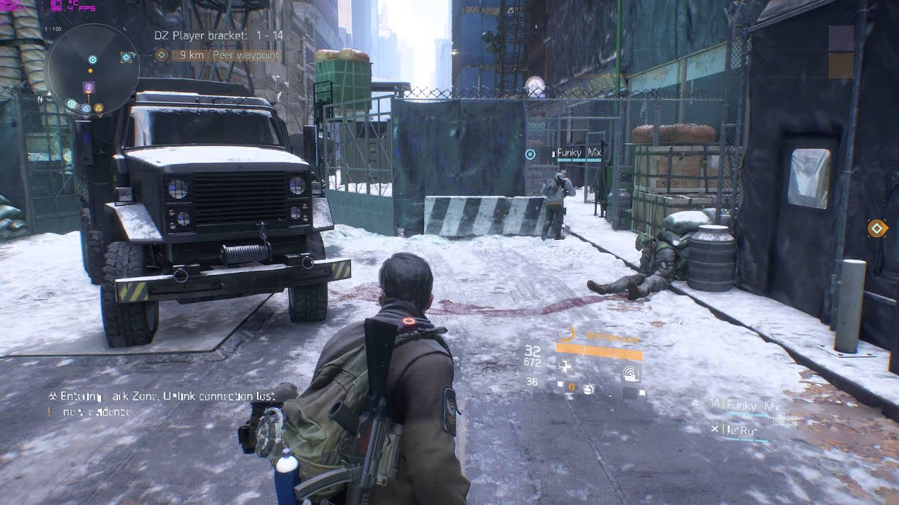 The Division - Entering Dark Zone intro