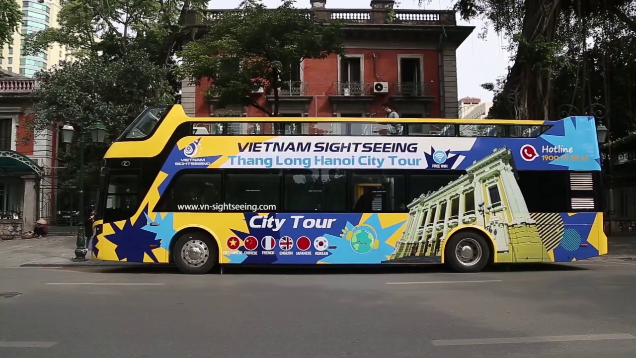 Vietnam Sightseeing open top double-decker Bus
