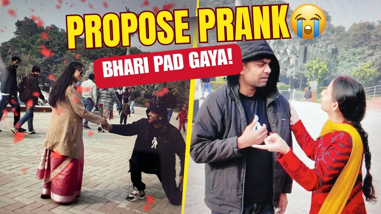 Friend Ne Kiya Mujhe PROPOSE 😳 Aur Piche Se Aa Gayi WIFE | Comedy Prank Gone Wrong#WifeEntryPrank