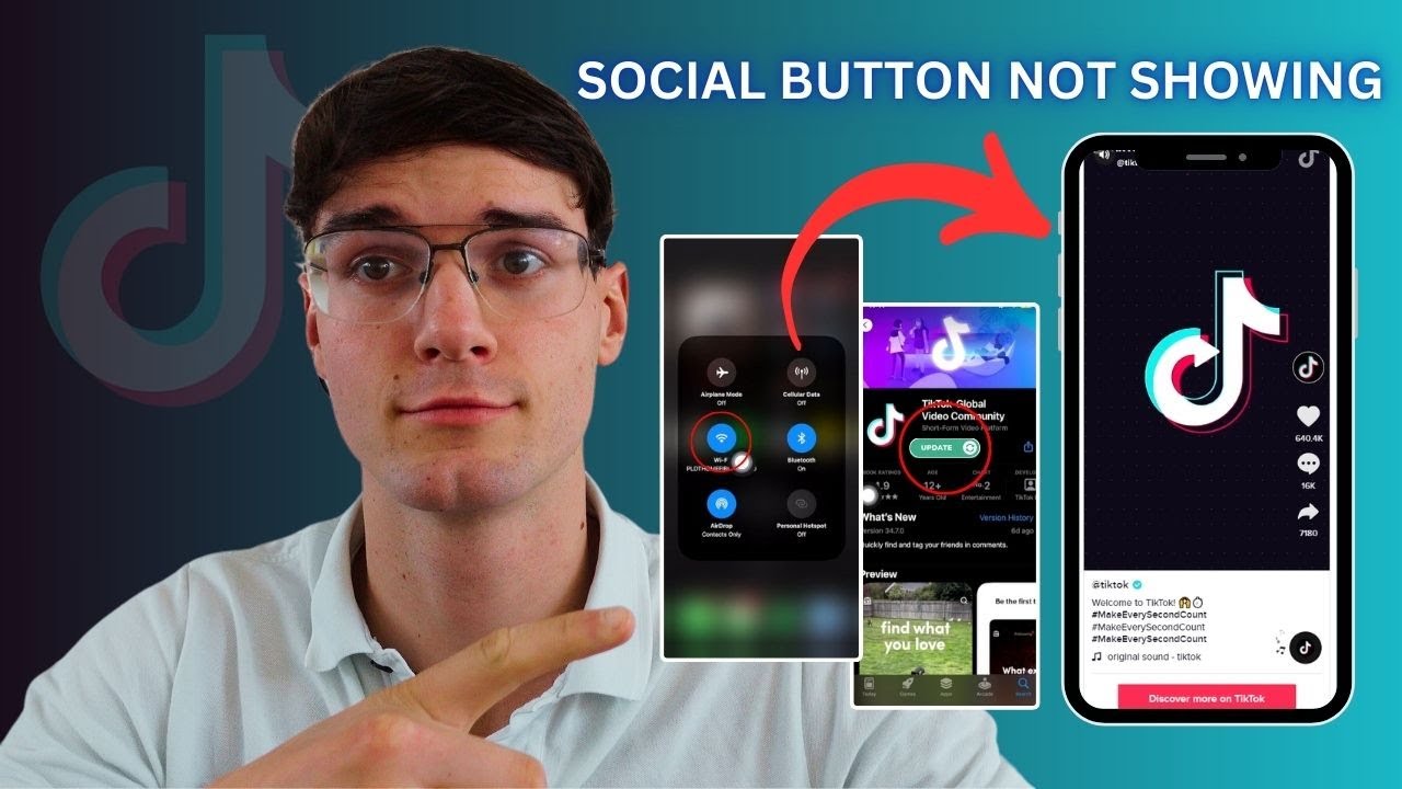 How to Fix Social Button Not Showing in TikTok | 2024 Guide