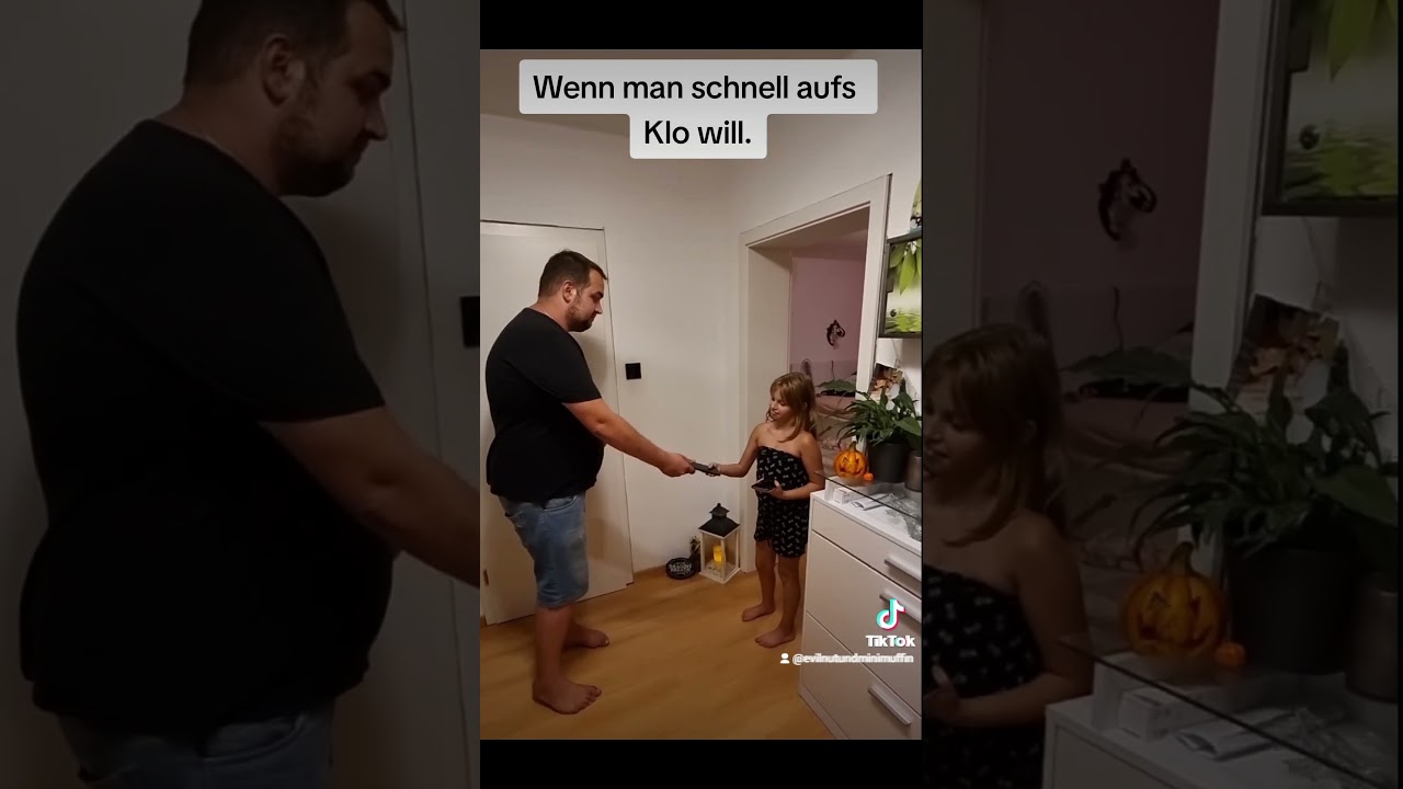 Nur schnell aufs Klo 😂 #funny #lustig #trending #daughter #shorts #short #fy #foryou