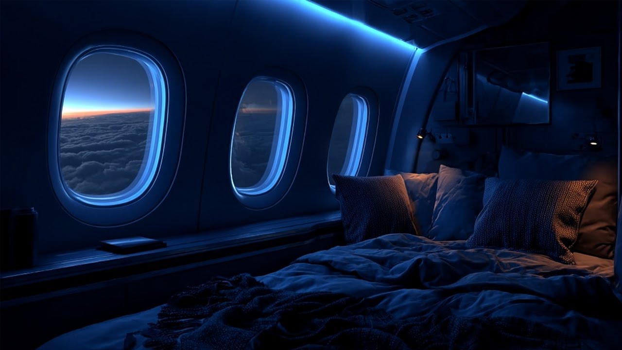 Airplane White Noise ✈️ Continuous Cabin Hum for Calm, Deep Sleep