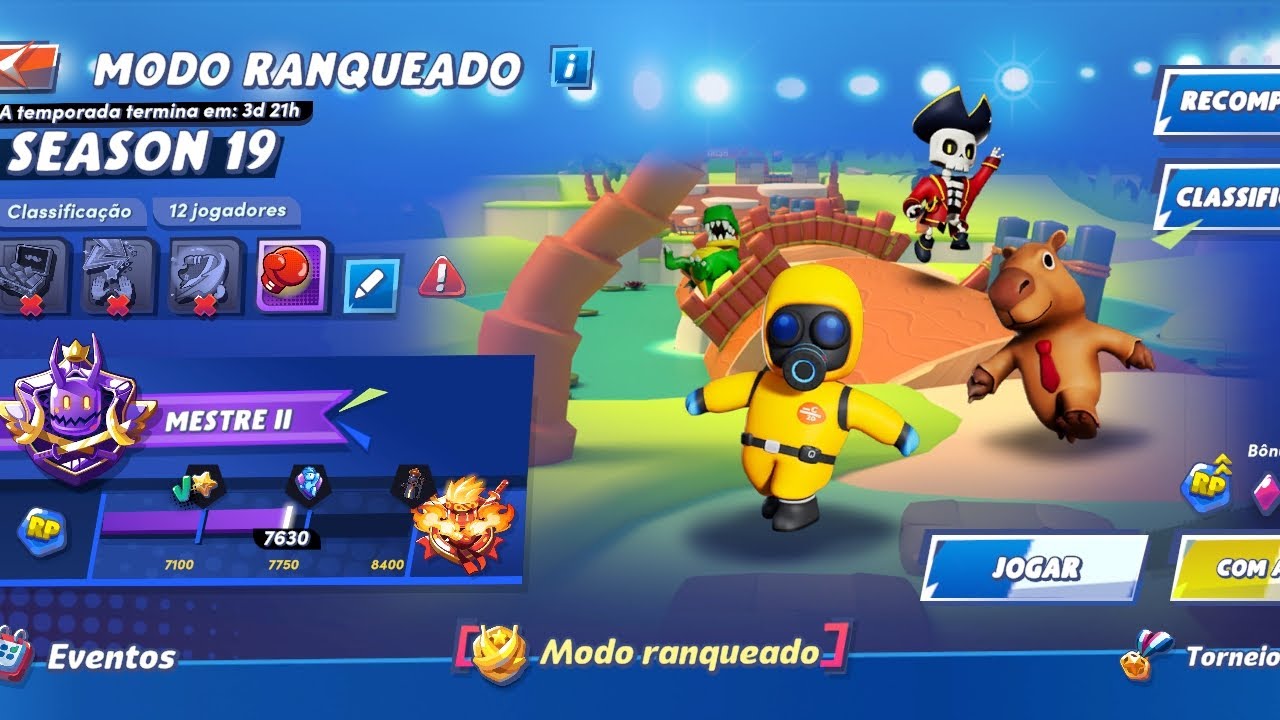 Jogando Ranqueada No Stumble Guys 