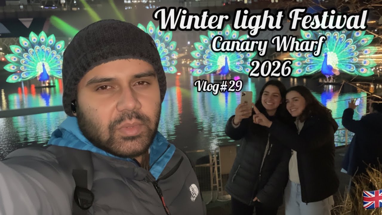 Winter lights festival at canary wharf 2026 | Amazing artwork at canary wharf | Vlog#29