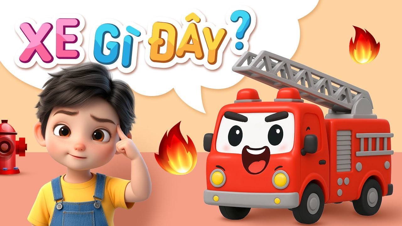 Đố B&eacute; Biết Xe G&igrave; Đ&acirc;y? 🚒 | Học C&ugrave;ng Pico &ndash; Gi&aacute;o Dục Sớm Cho Trẻ