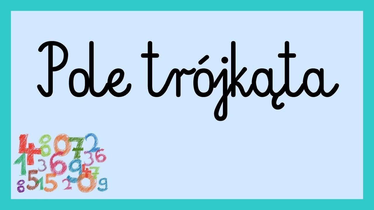 Pole trójkąta
