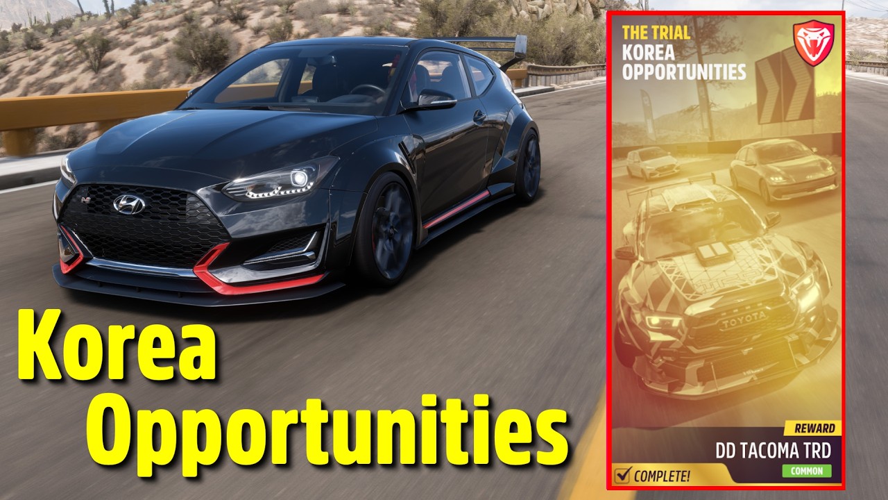 Возможности Forza Horizon 5 в Корее: Испытание в Корее B700 + код настройки | Серия 56, Неделя 4,...