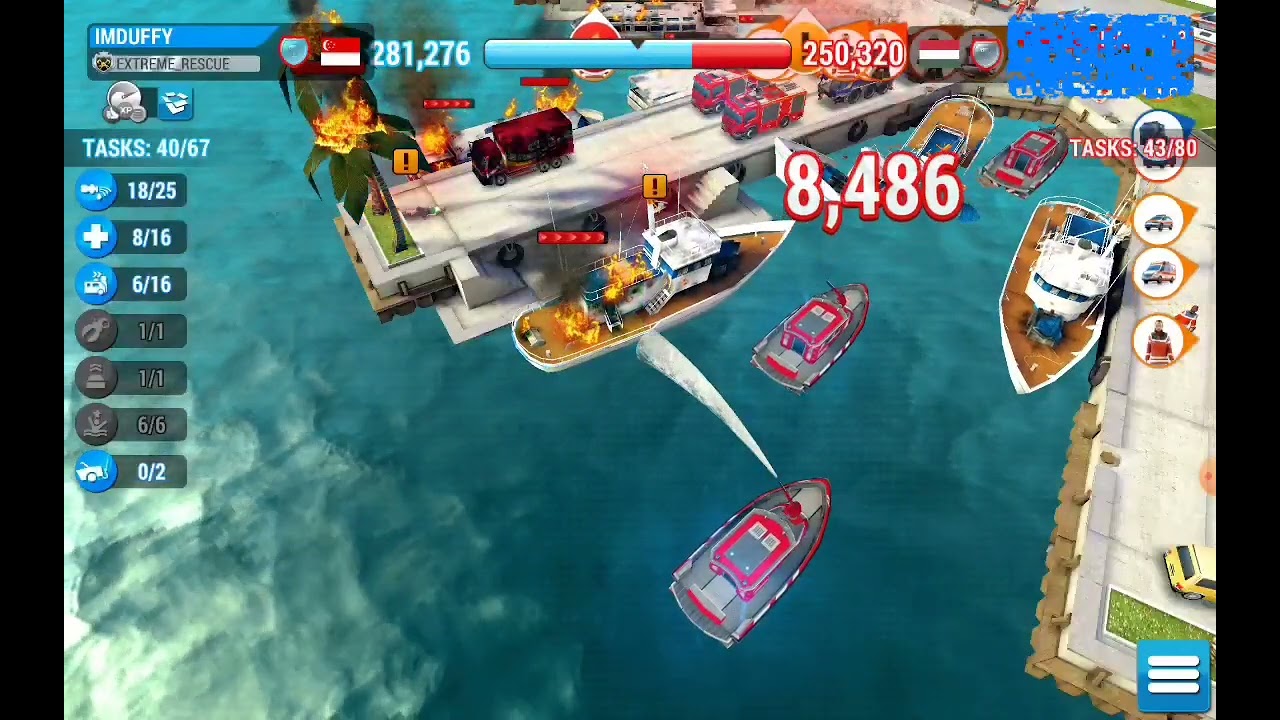 Emergency HQ 1vs1 : Blaze at the marina!