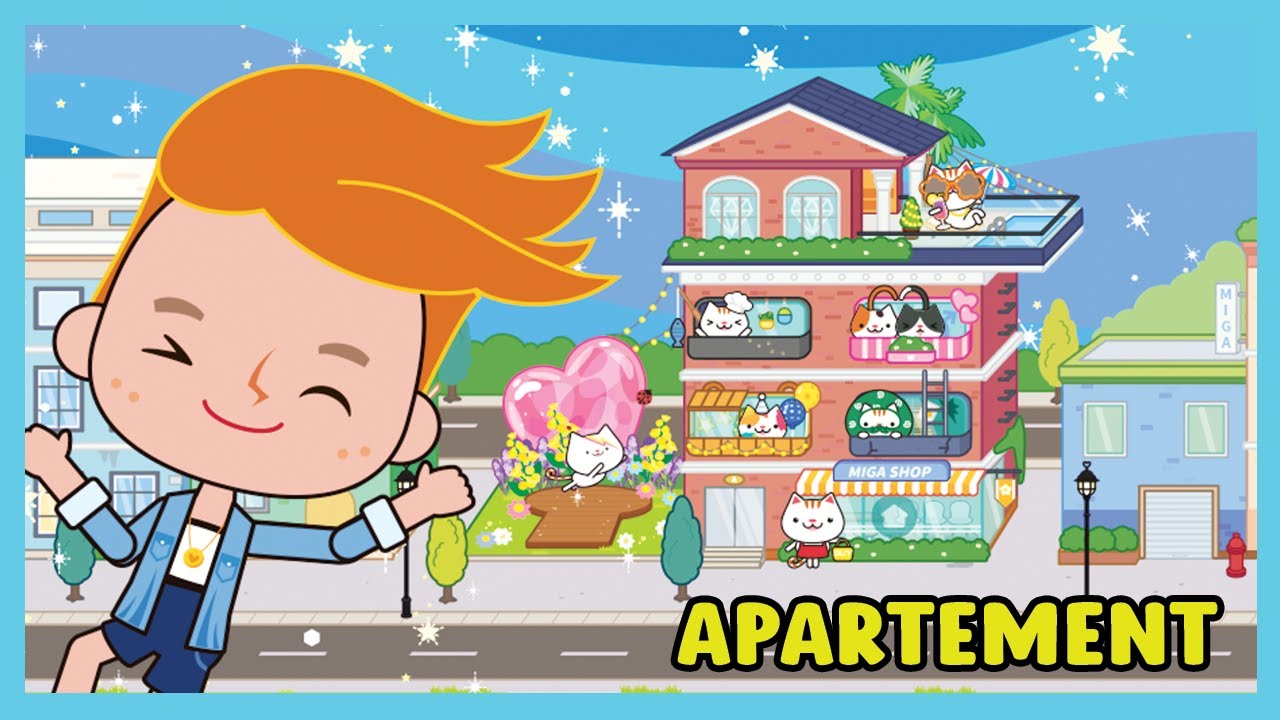Miga Town: Моя квартира - геймплей на iPad
