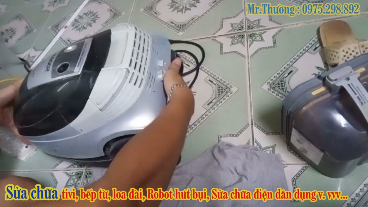 Máy hút bụi cứ lắp cầu chì vào là đứt. Sửa máy hút bụi Hitachi CV-SU20V