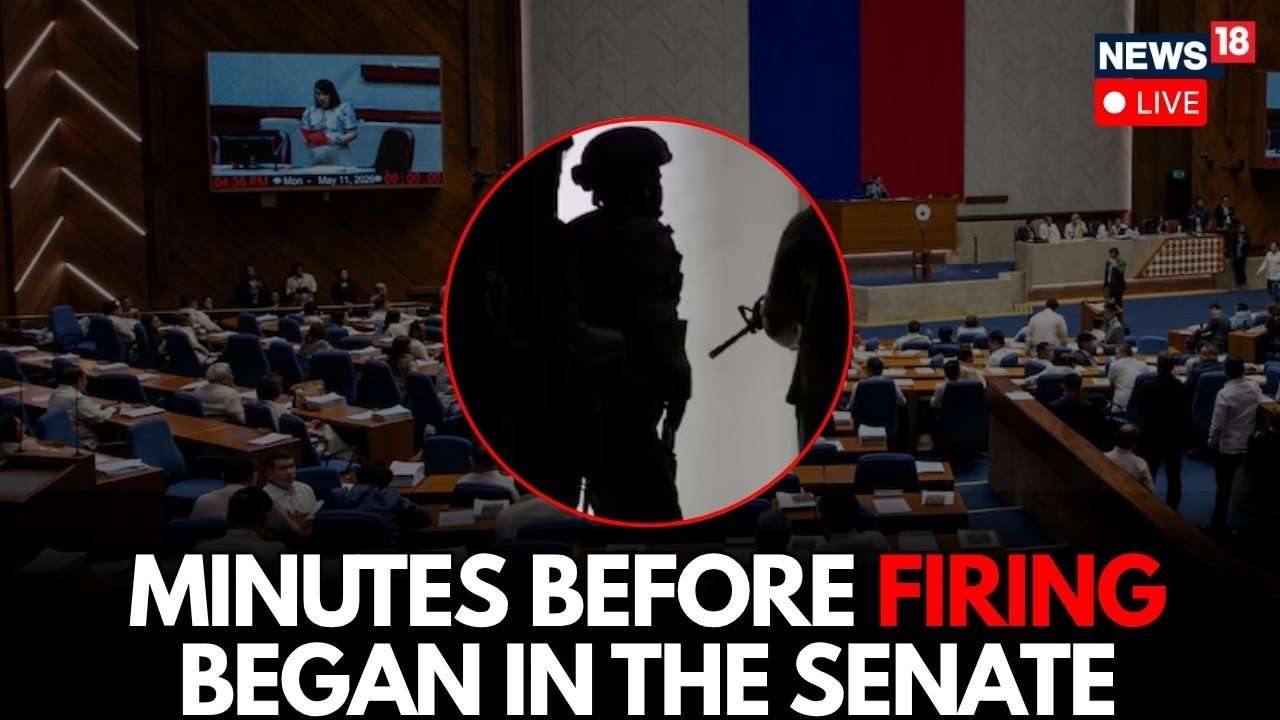 LIVE: Tense Moments Captured Minutes Before Gunshots Were Heard At the Philippine Senate | N18G