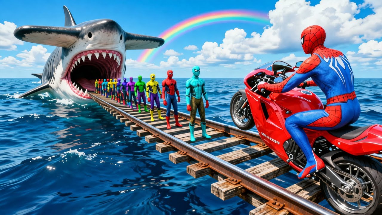 Spider-Man Rescue batman vs iron man vs venom funny Game GTA 5 superheros - Spider cool #ss10