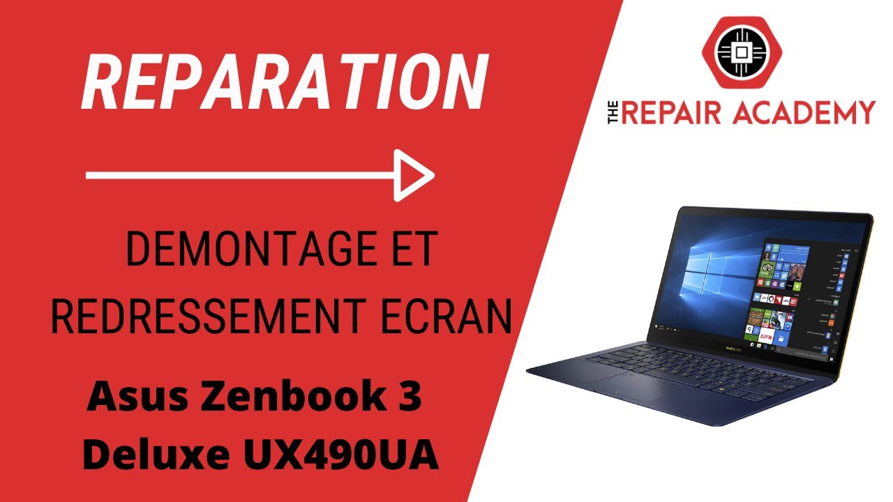 Asus Zenbook 3 Deluxe UX490UA - Démontage et redressement d'un écran tordu