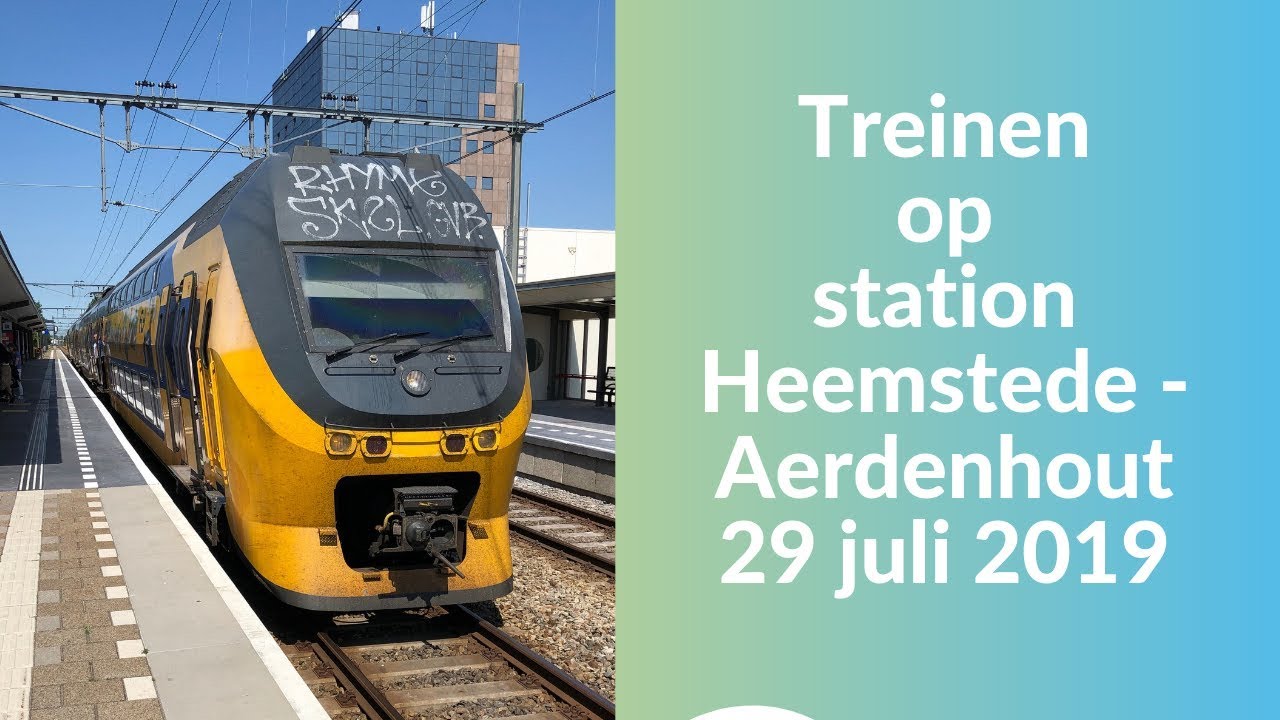 Treinen op station Heemstede - Aerdenhout - 29 juli 2019