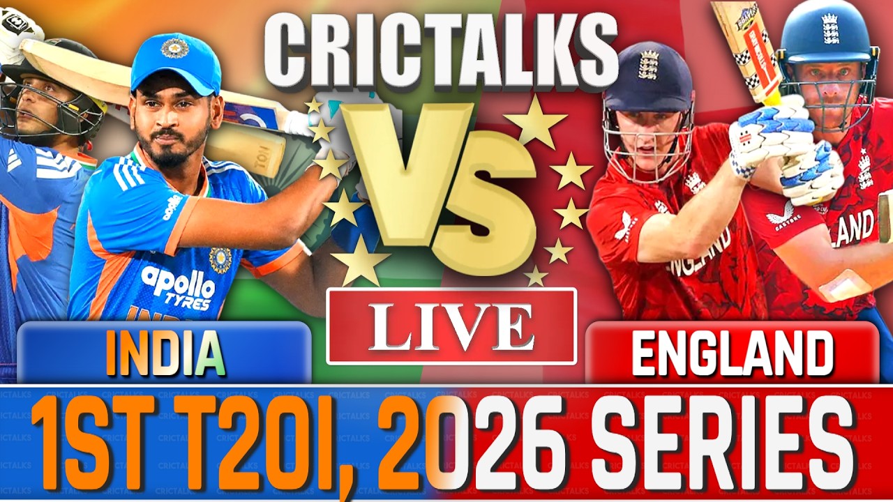 Live: India vs England, 1st T20I, 2026 Series, Cricket Match Today Scores & Commentary, CricTalks