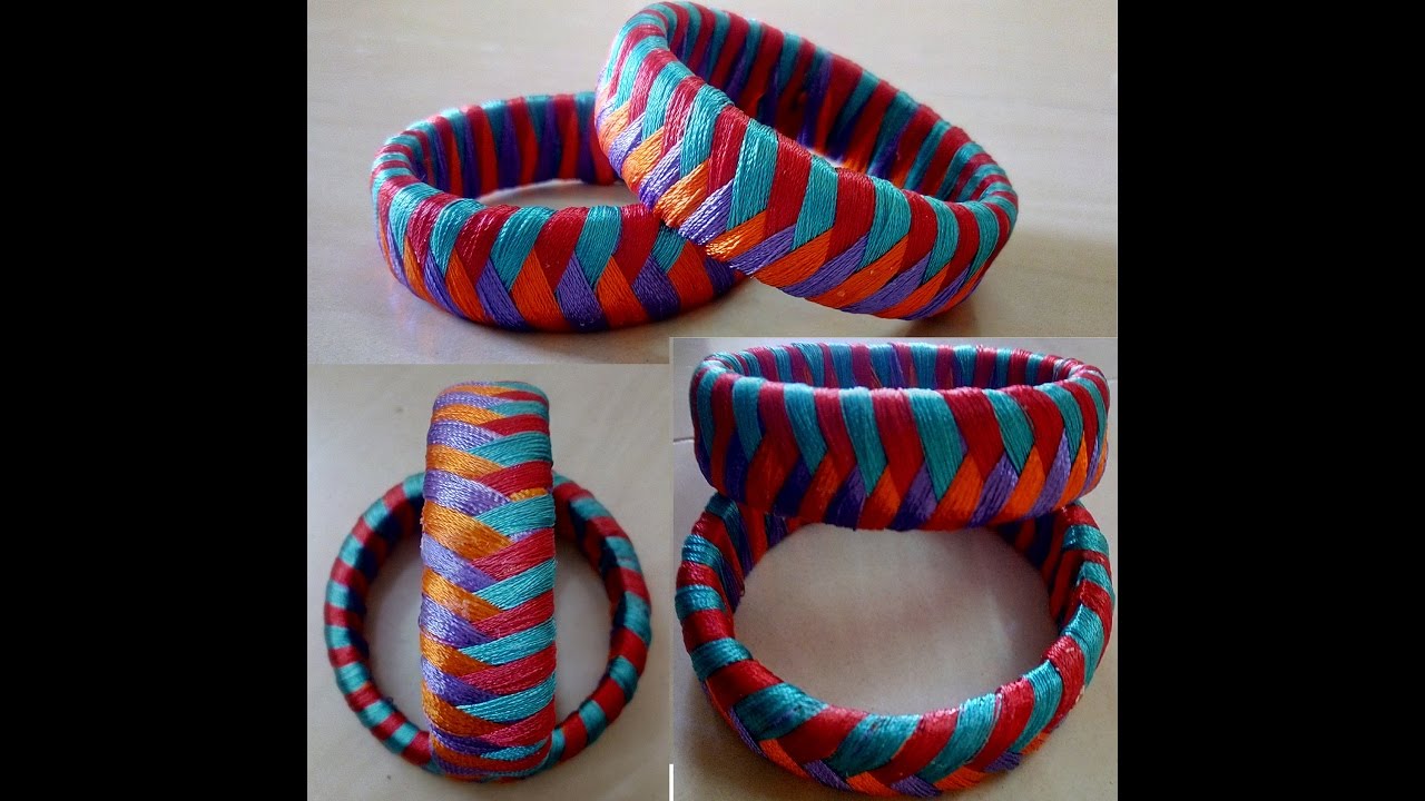 Designer silk thread bangle