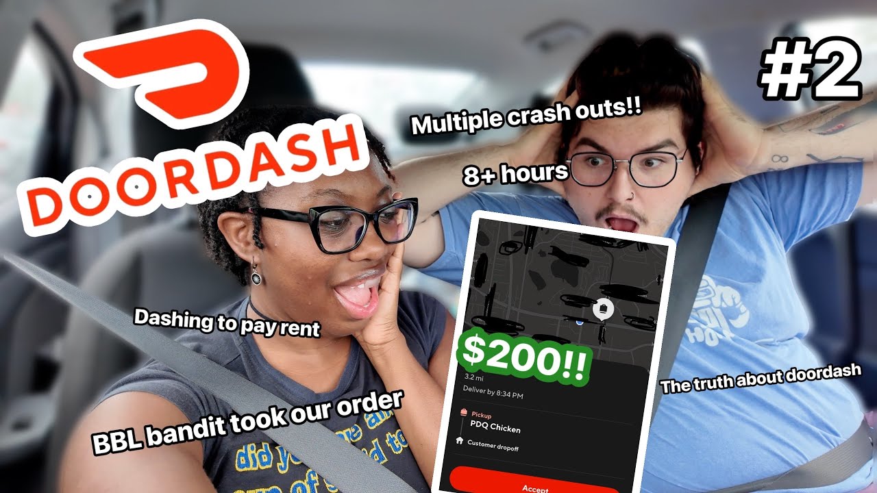 Door Dashing for 8+ hours so we can pay our rent… BBL bandit took our order, multiple crash outs!!