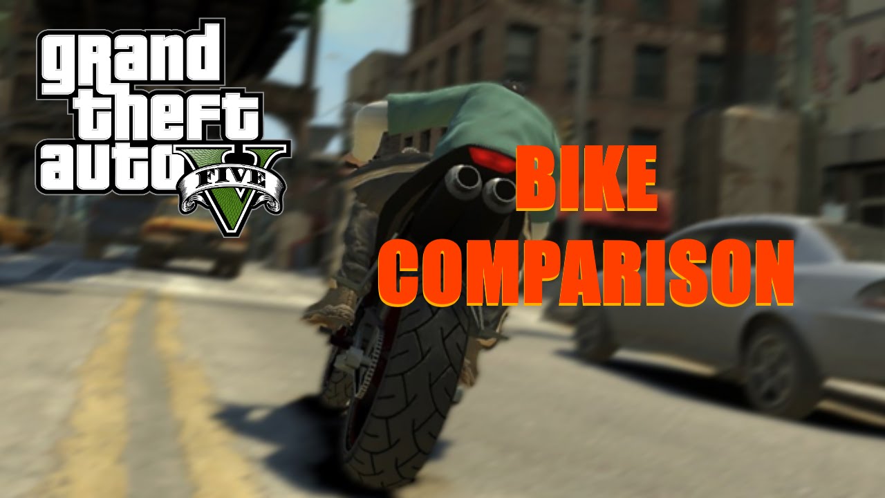 Grand Theft Auto 5 - GTA 5 Bike comparison (Hakachu, Bati, Double-T)