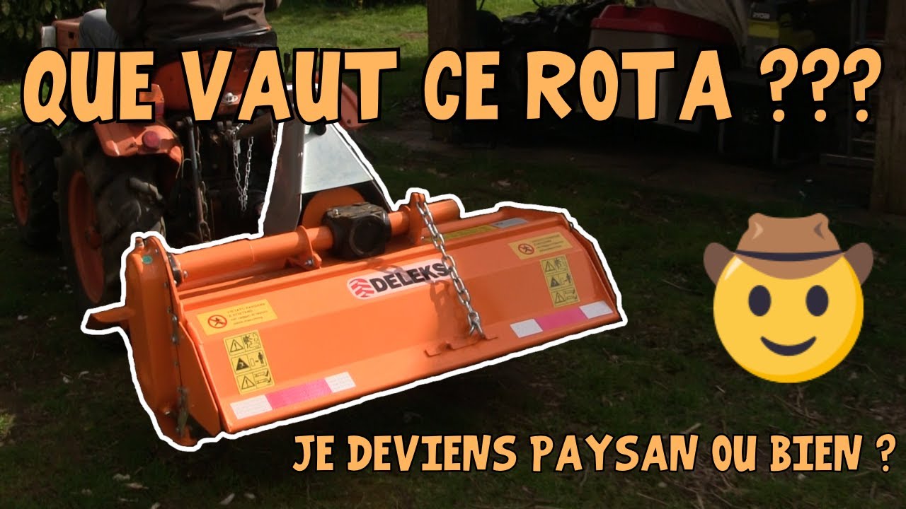 Kubota B7100D #10 Essai du rota DELEKS DFL-115