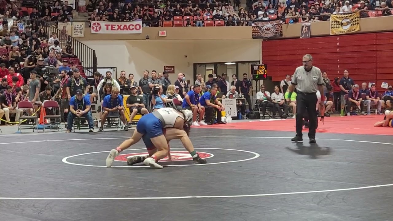 2023 State Championships (138): Tyger Taam (Moanalua) def. Hakuilua Paaluhi (Waianae), 4-3
