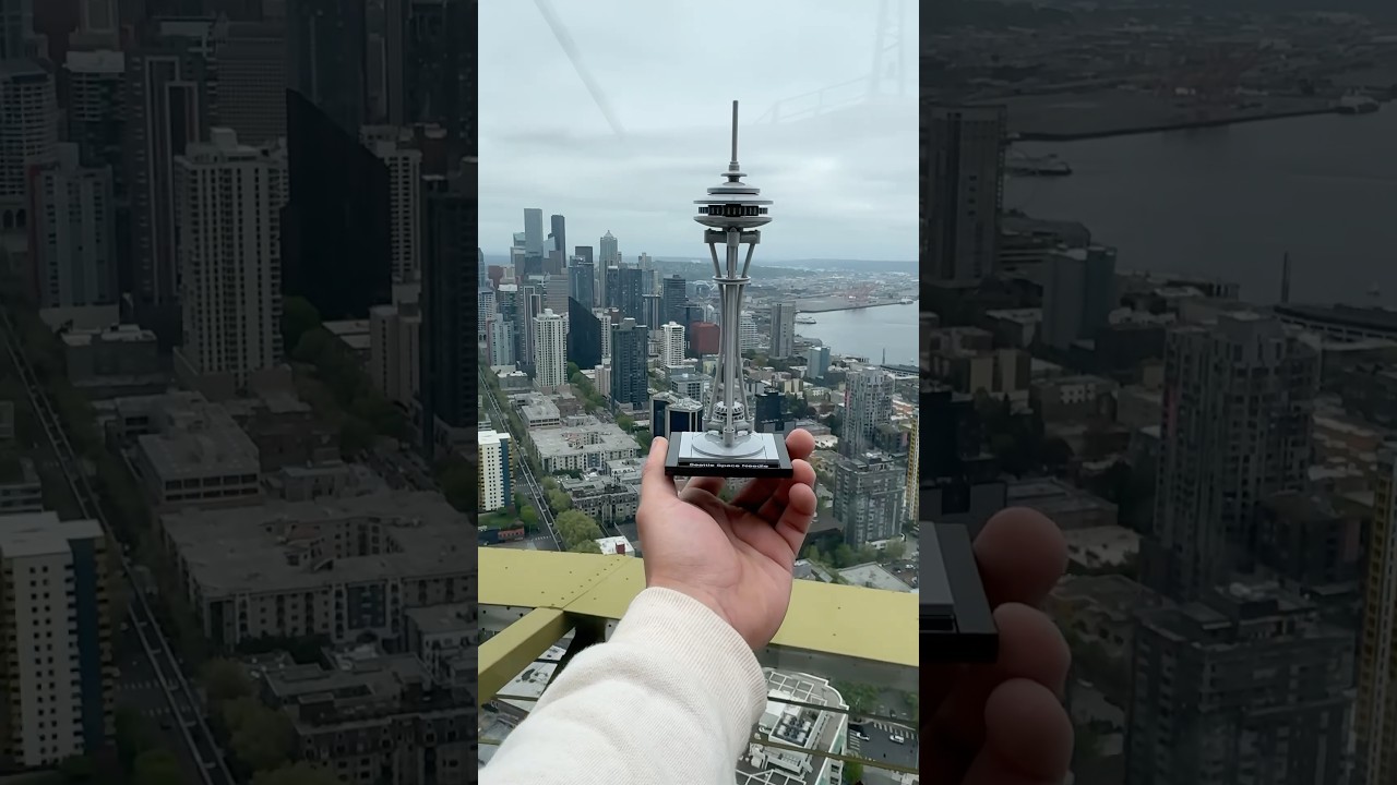 I Built the Space Needle inside the Space Needle #LEGO #spaceneedle