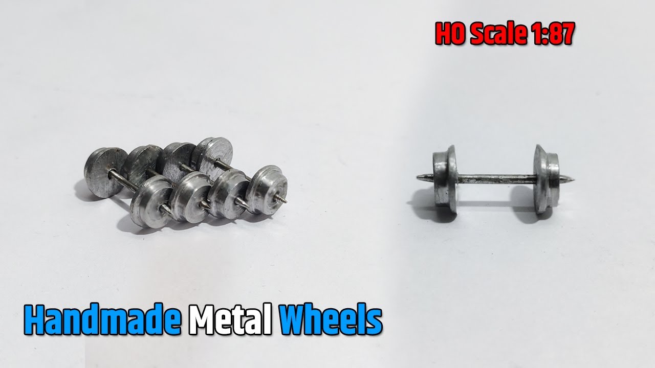 Handmade HO Scale Rail Wheel From Metal | How To make Model Train Wheels