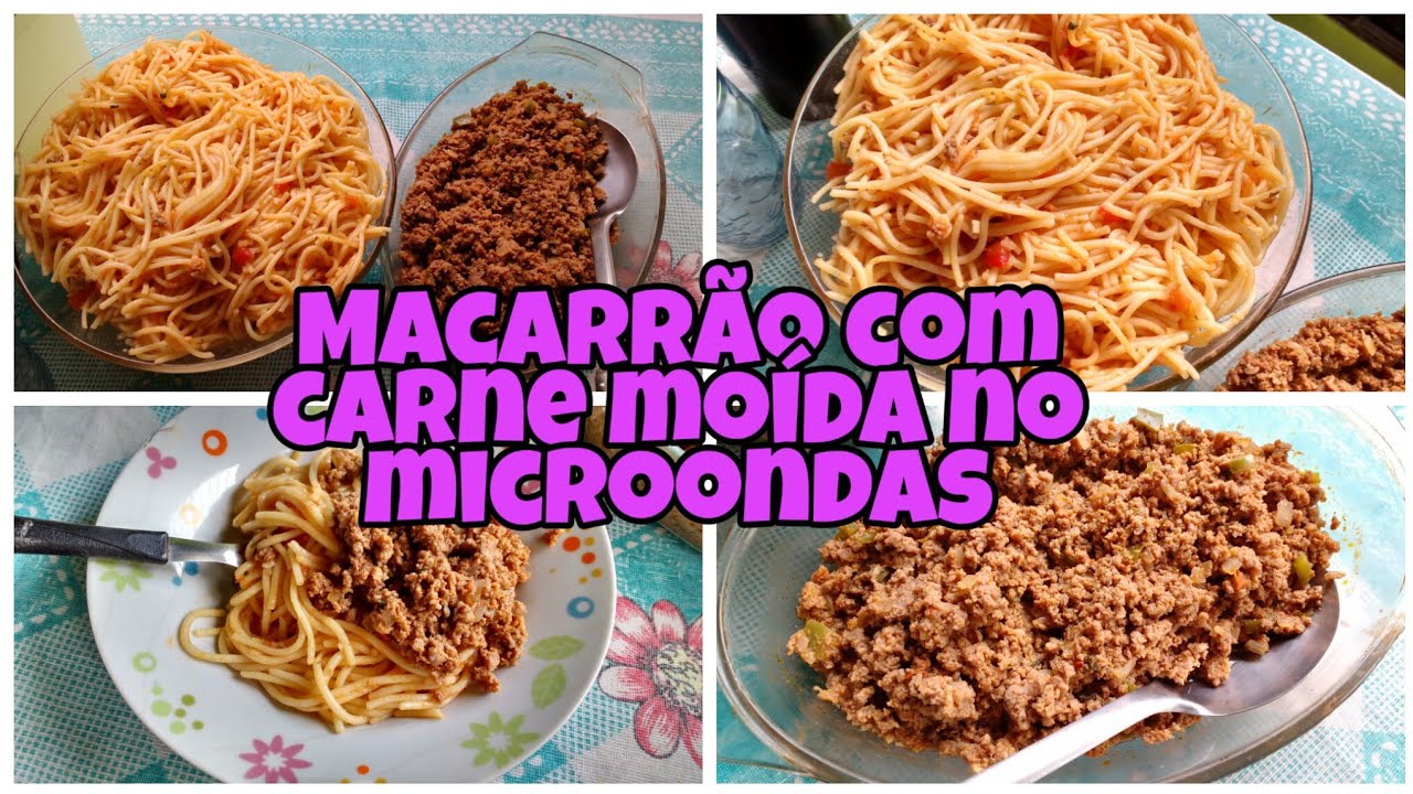 Meu gás acabou e agora? | Macarrão e carne moída no microondas