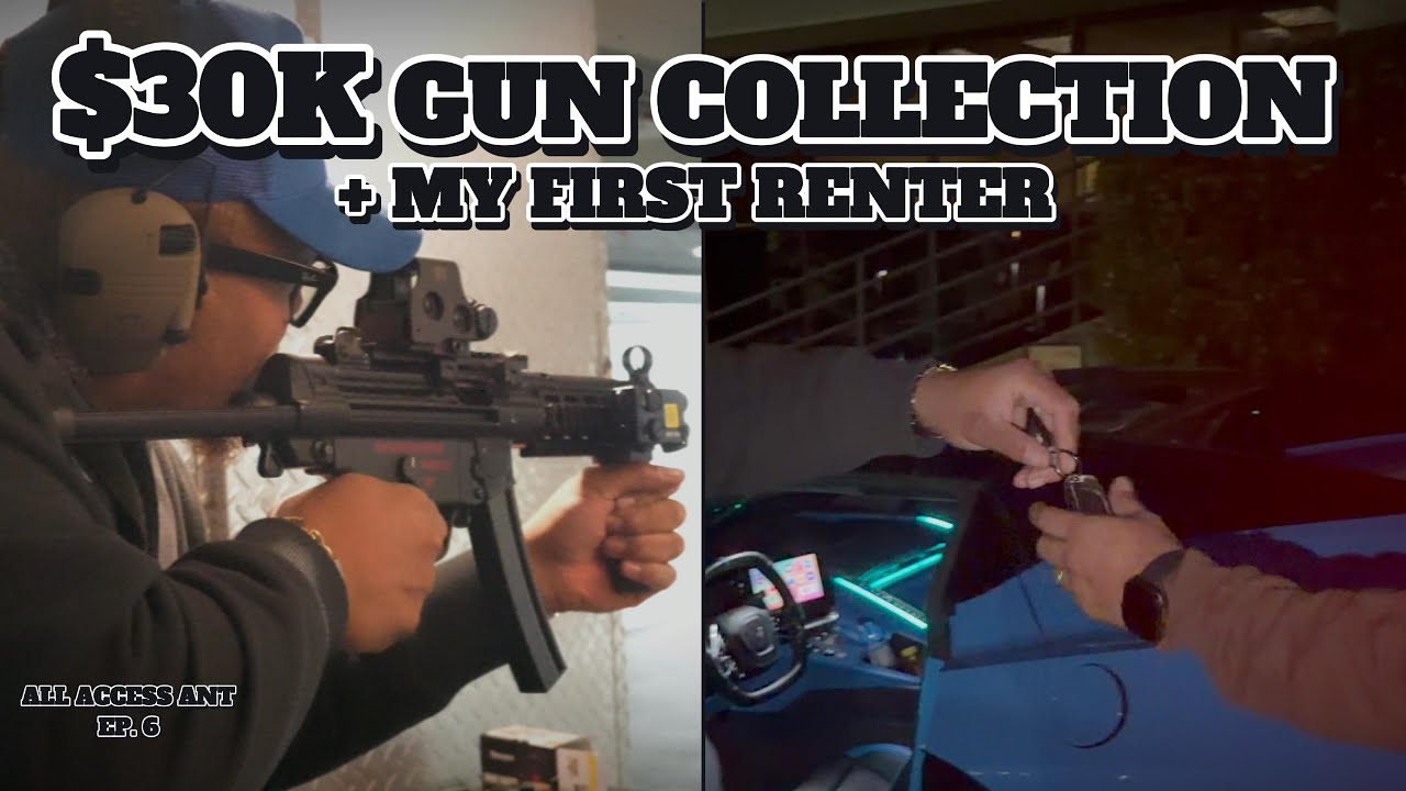 Day in the Life: $30K Gun Collection & My First Corvette C8 Renter