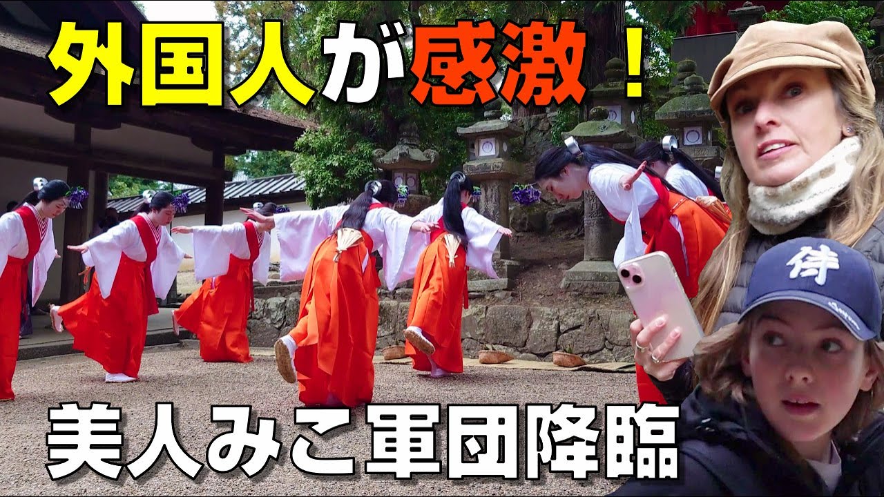 【海外の反応】外国人、突然のラッキー！奈良公園で鹿さんと美人巫女さんに初めて出会った最高の1日 | 日本旅行の満喫方法をしらべてみたら
