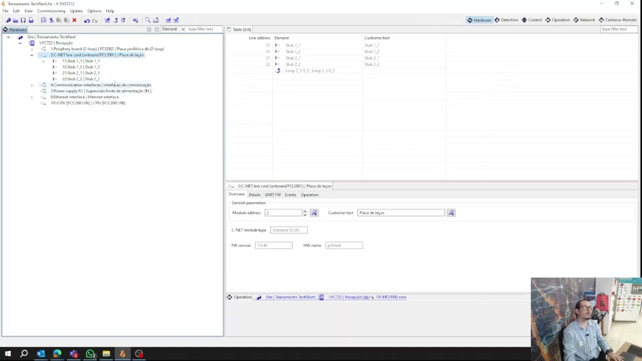 Configurando Sua Primeira Central e Laço de Detecção