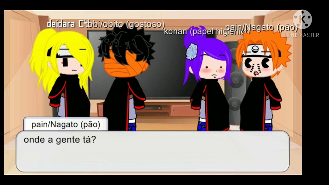 [Tobi, Deidara,Konan,Pain, reage a tik toks do tobi+obikaka]💞{parte 1/?