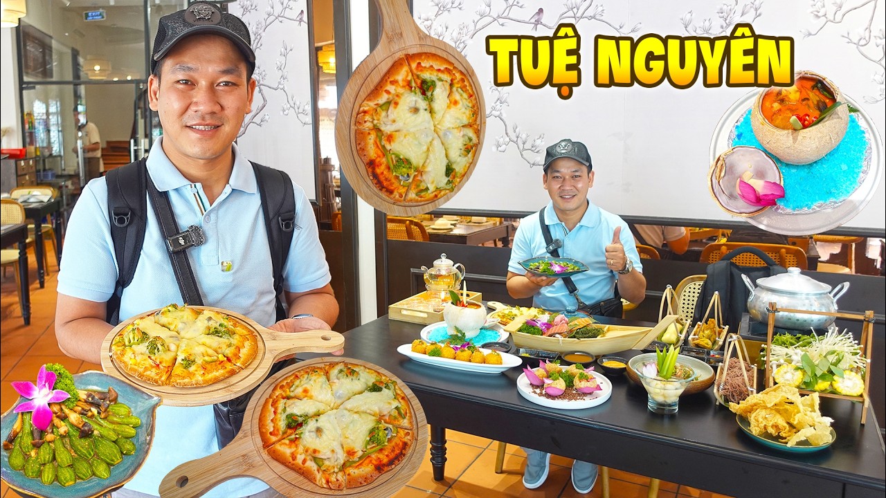 Lần Đầu Tiên Mukbang Đại Tiệc Nhà Hàng Chay Tuệ Nguyên, Thiên Hạ Đồn Ngon Nhất Khu Quận 6