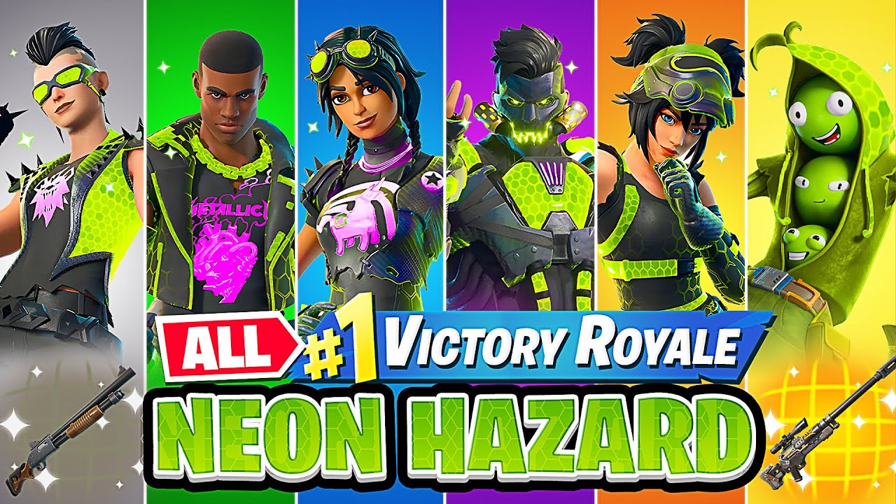 Winning With *EVERY* Neon Hazard BOSS Skin!