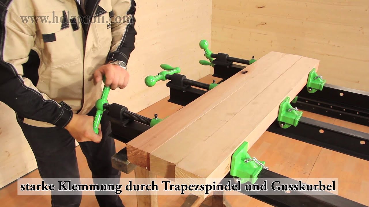 Holz verleimen und spannen mit dem Holzprofi T&uuml;rspanner