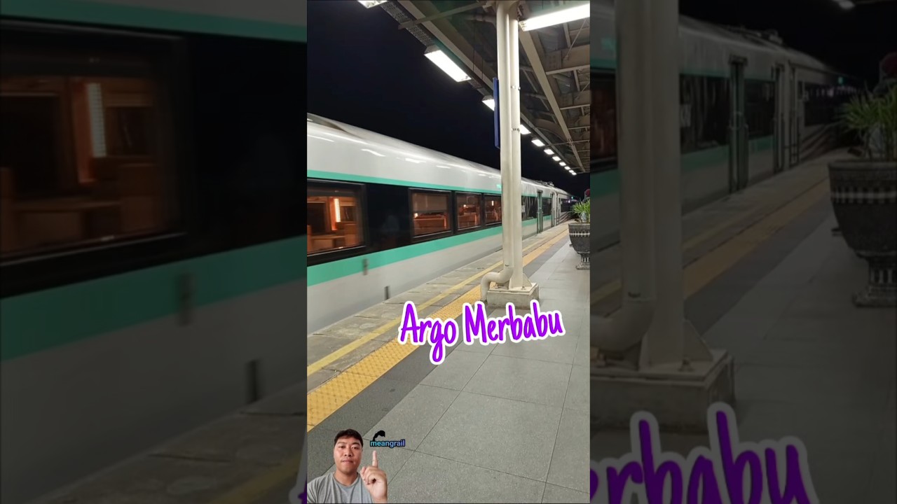 kereta Argo Merbabu malam hari menuju Gambir | lngsung St.Matraman