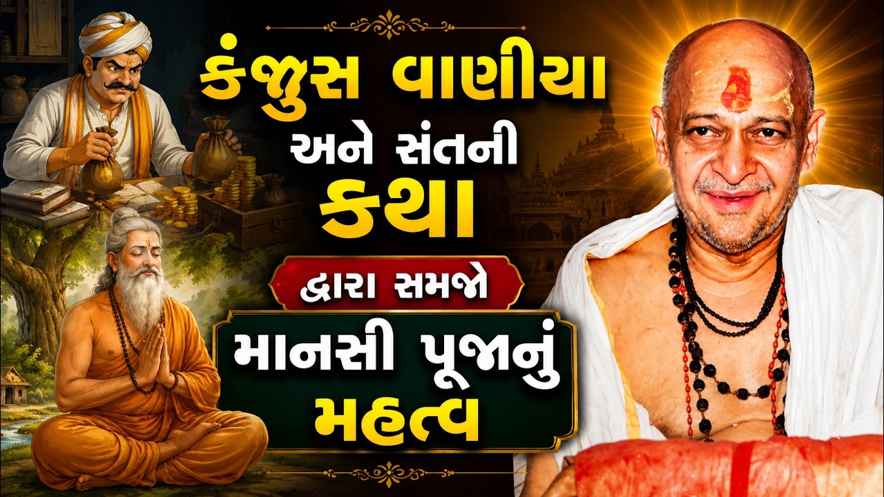કંજૂસ વાણીયા અને સંતની કથા દ્વારા સમજો માનસી પૂજાનું મહત્વ | bhagwat katha | dongreji maharaj katha