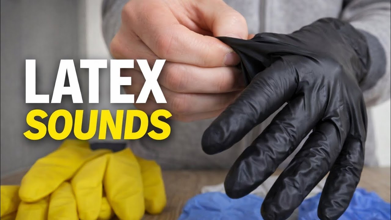 ASMR Putting On & Removing Latex Gloves 🧤