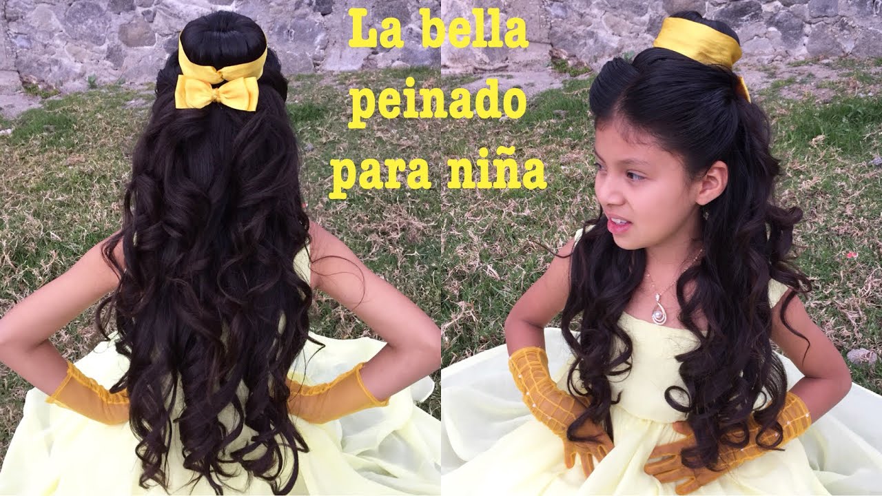 Peinado de fiesta para niña  La Bella (presentación)