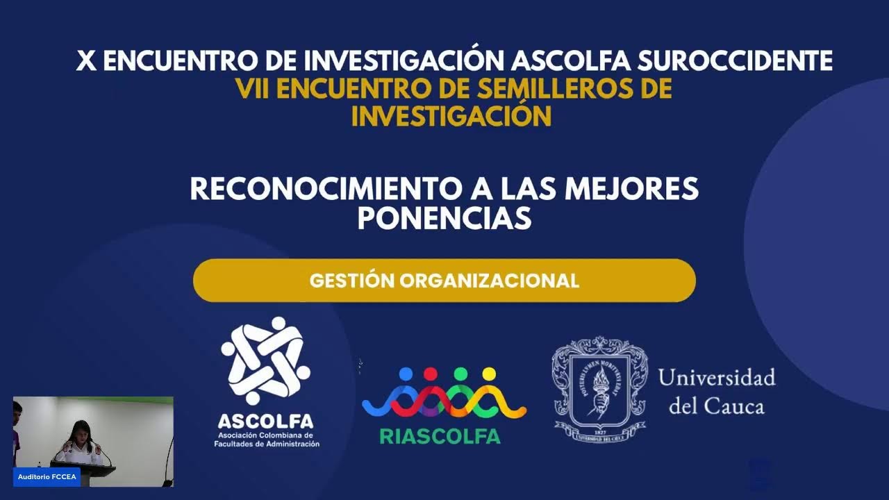 X ENCUENTRO DE INVESTIGACIÓN ASCOLFA SUROCCIDENTE / VII ENCUENTRO DE SEMILLEROS DE INVESTIGACIÓN