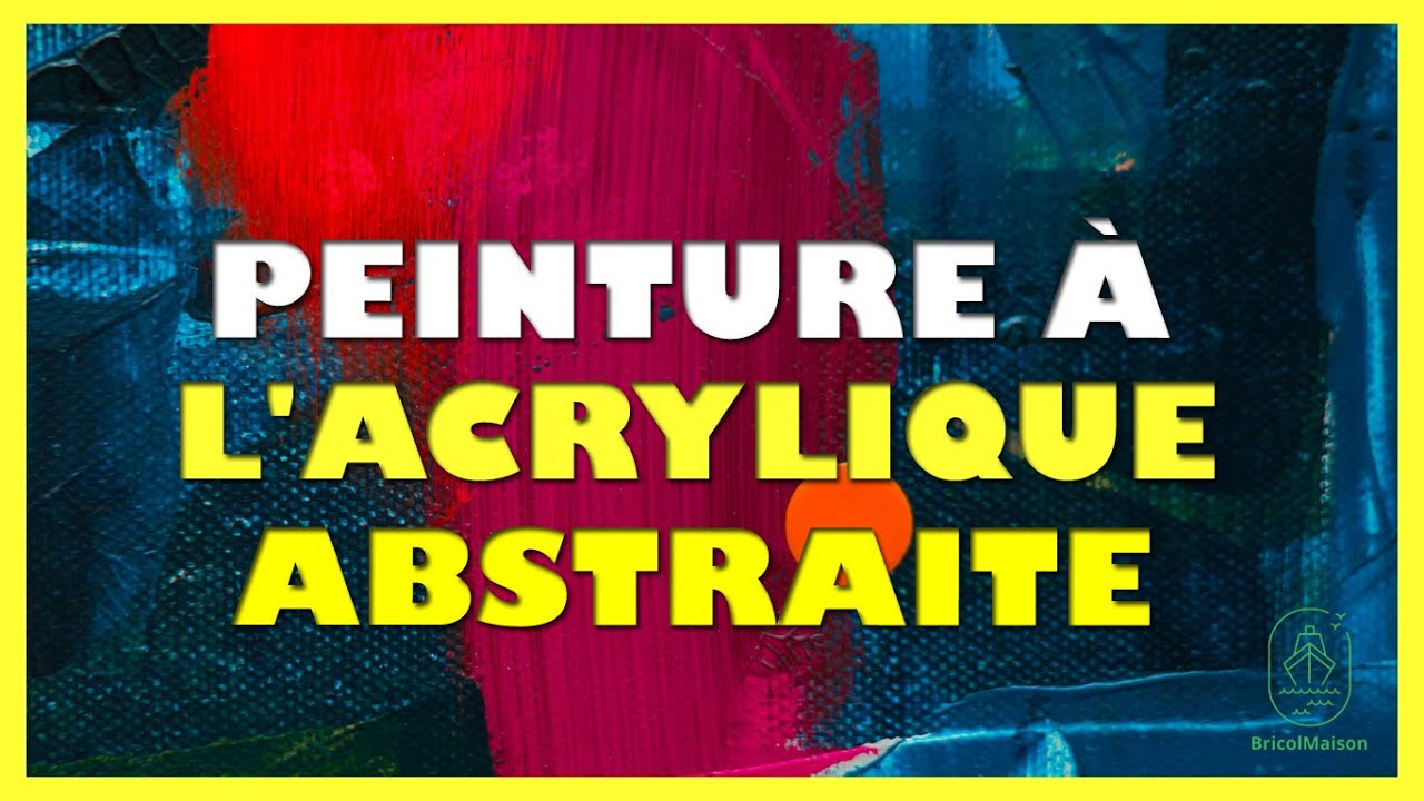 Tuto technique   comment peinture à l'acrylique abstraite facile