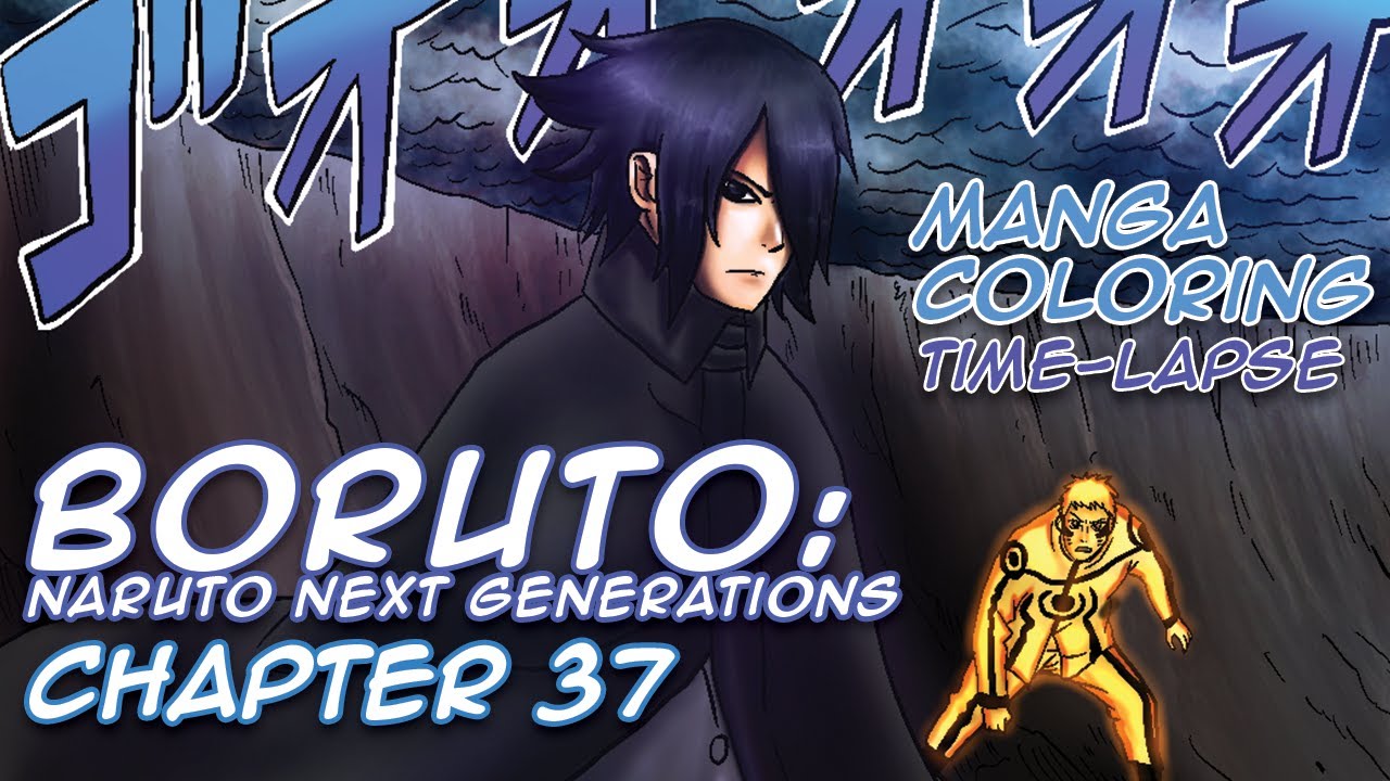 Manga Redraw & Coloring Time-Lapse: BORUTO Chapter 37