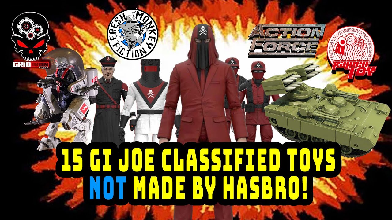 15 GI JOE Classified Toys NOT made by Hasbro