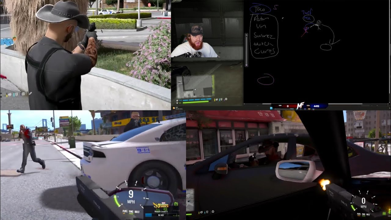 CG get into Shootout with the Cops after Smoking Tenshi Gang (Multiple POVs) | Prodigy RP 2.6
