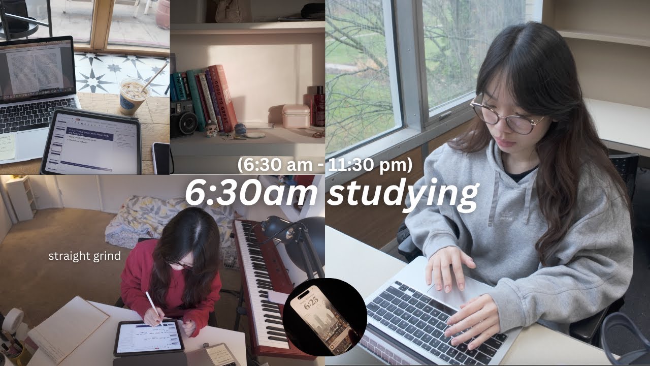 6:30 AM Productive mornings ☕📖 | I literally read 150 pages a day, 3 exams, my study tools
