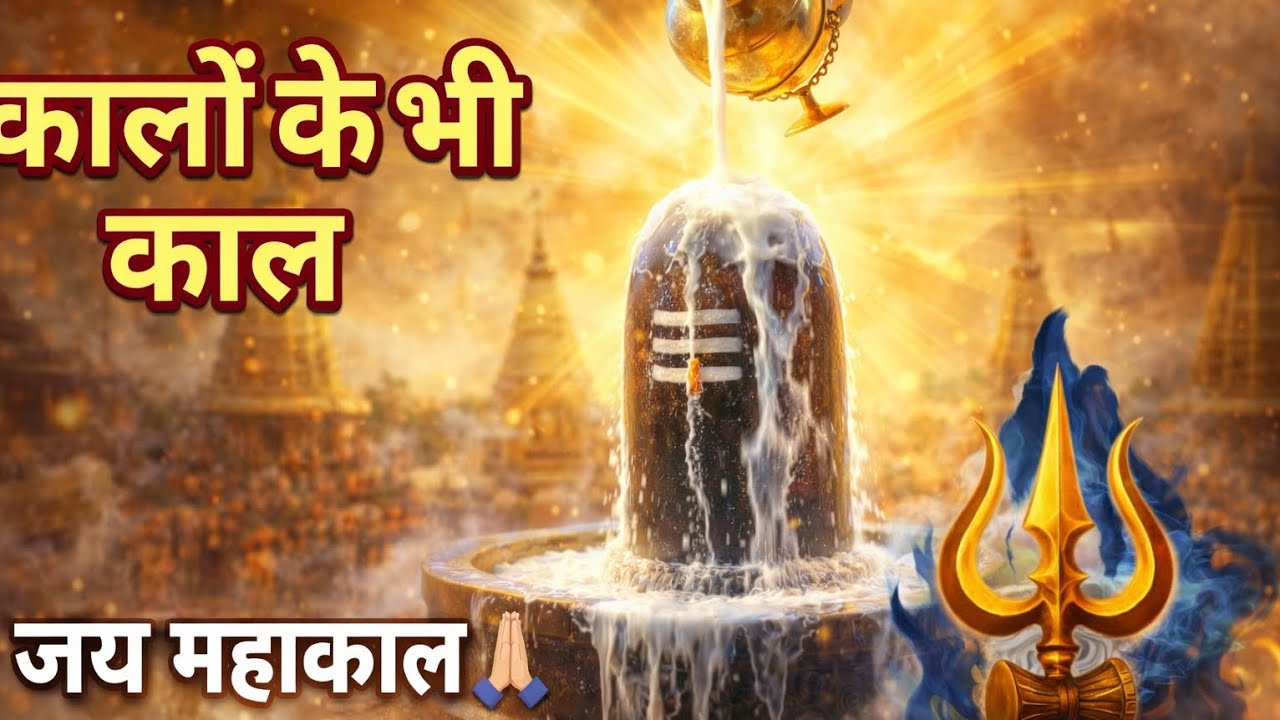 कालों के भी काल महाकाल 🔱 शिवलिंग अभिषेक का दिव्य दृश्य | Har Har Mahadev