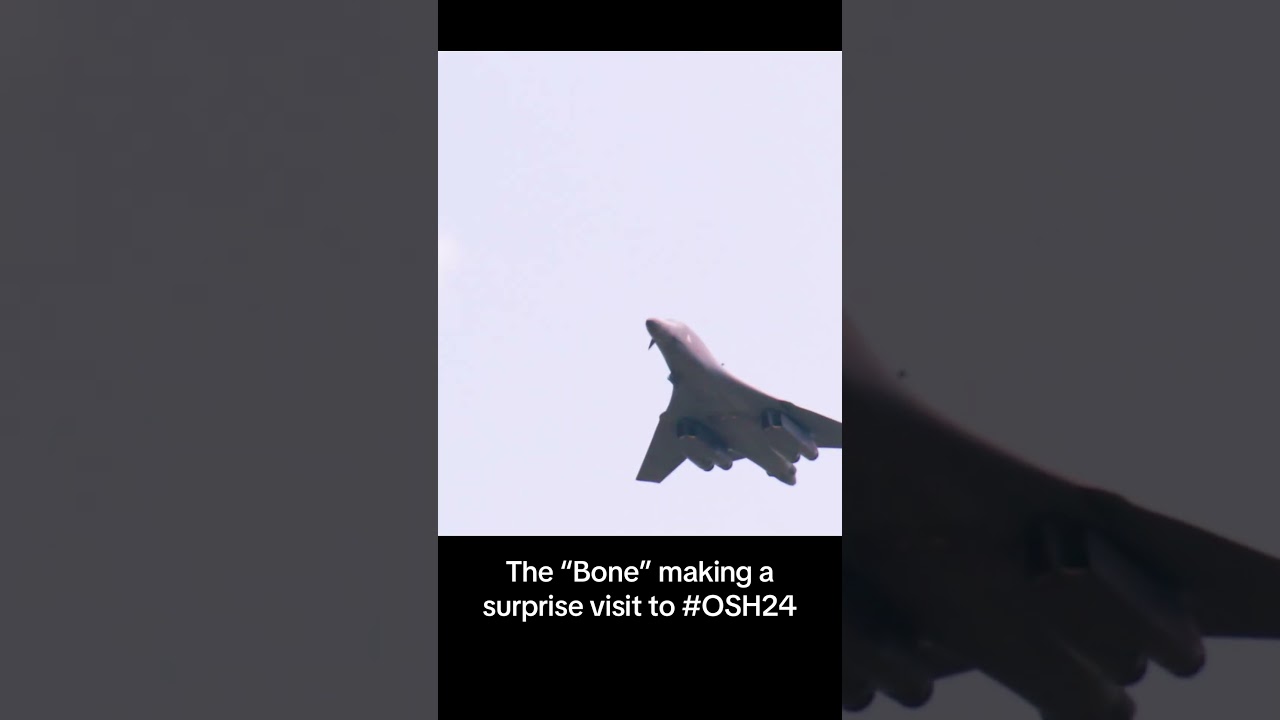 B-1 Flyby at #OSH24