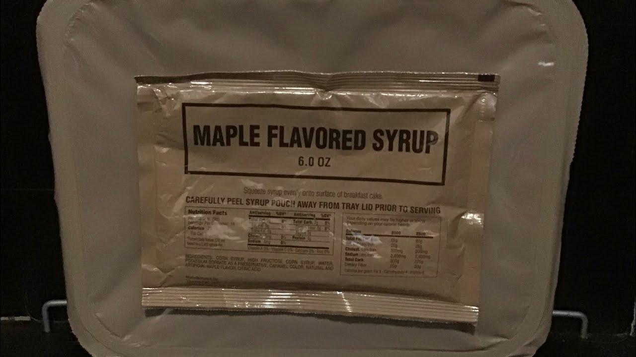 Mre Breakfast cake w/ syrup UGR (Unitized Group Ration) Taste Review